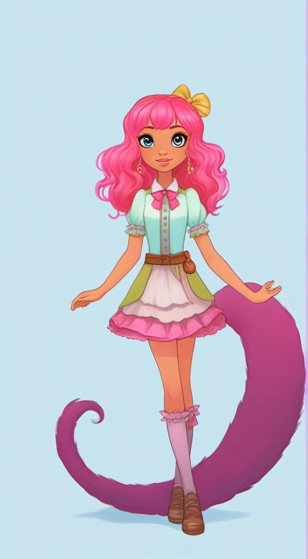 ai character: Stacy  background