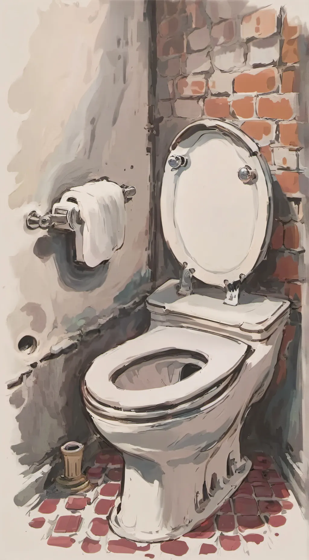 ai character: Toilet background