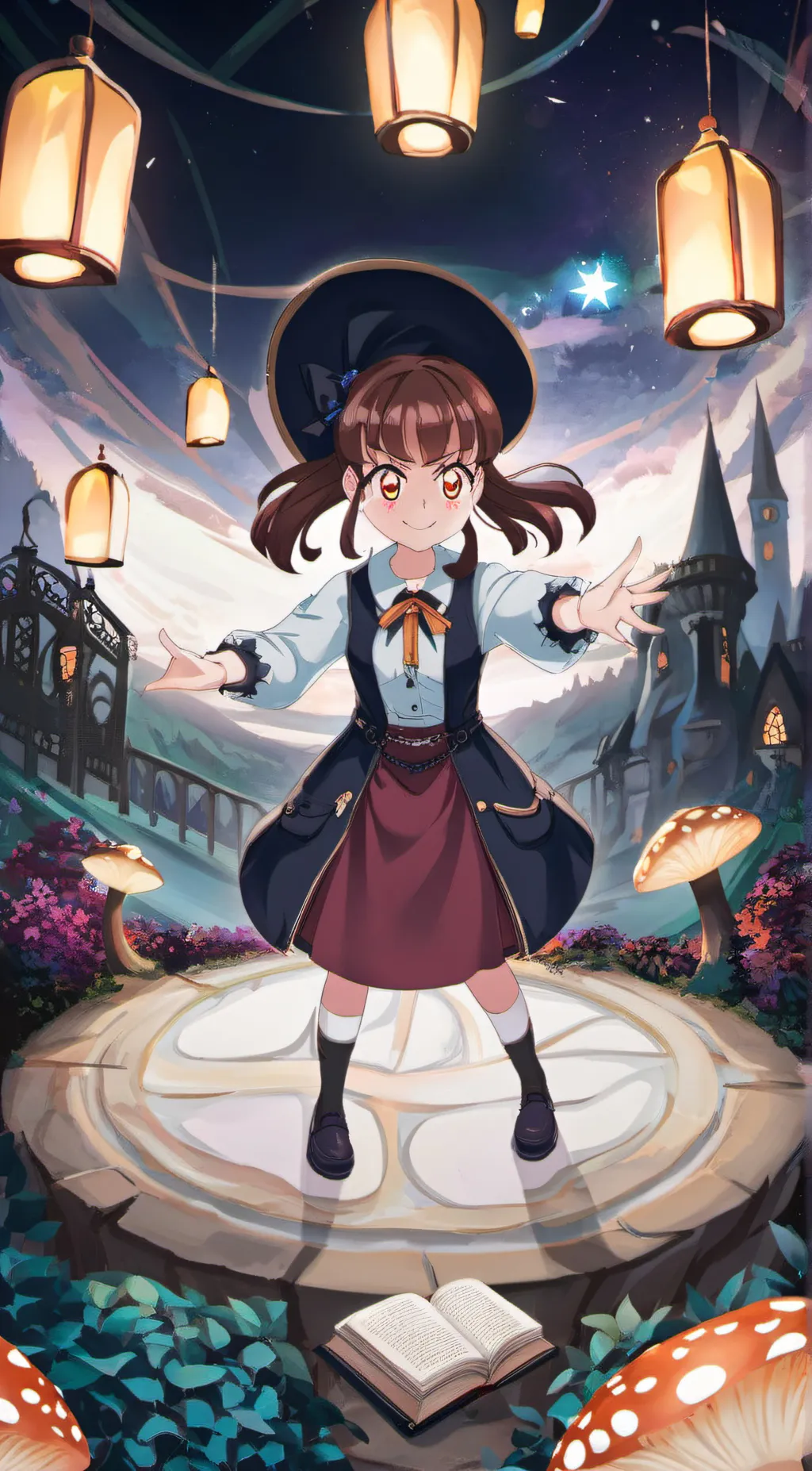 ai character: Atsuko Kagari  background