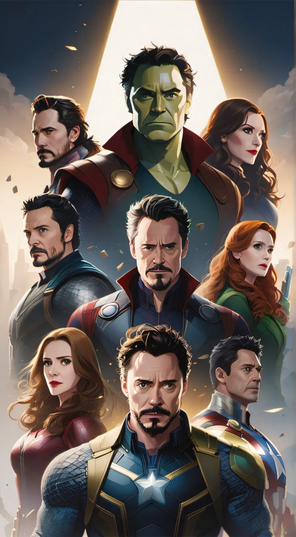 ai character: Avengers & loki background