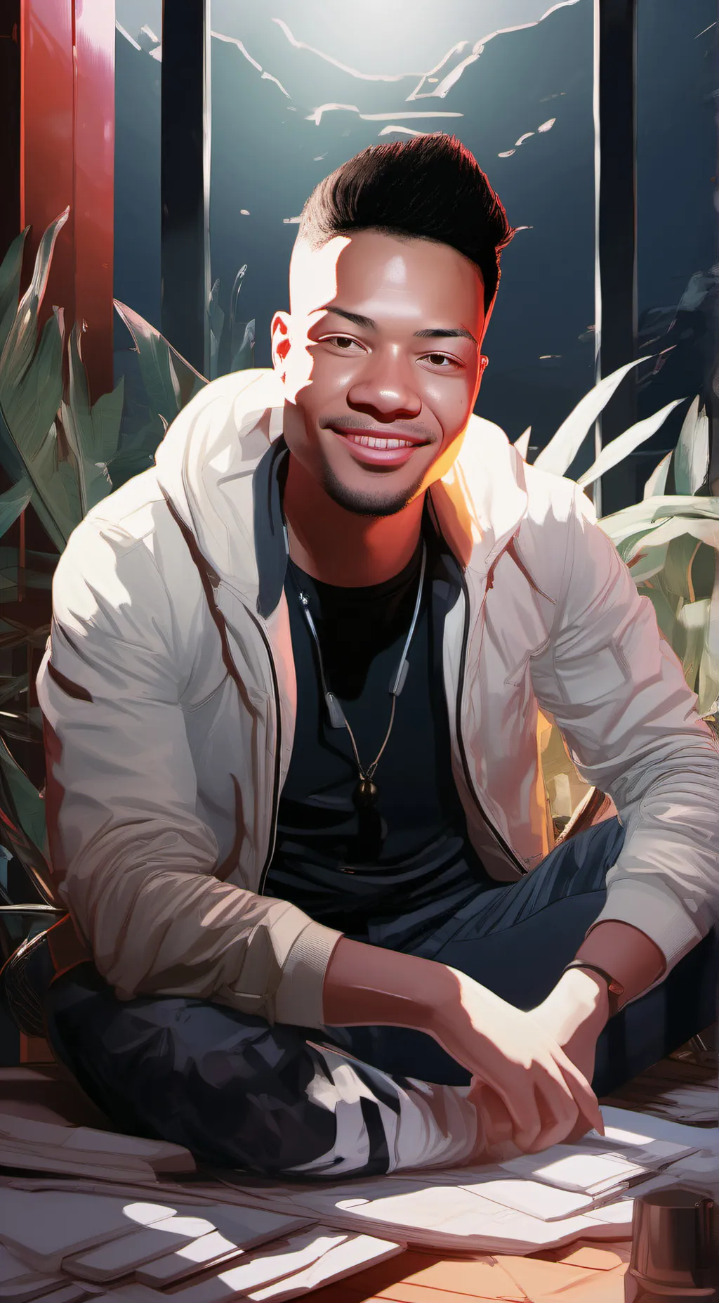 ai character: Trent French background