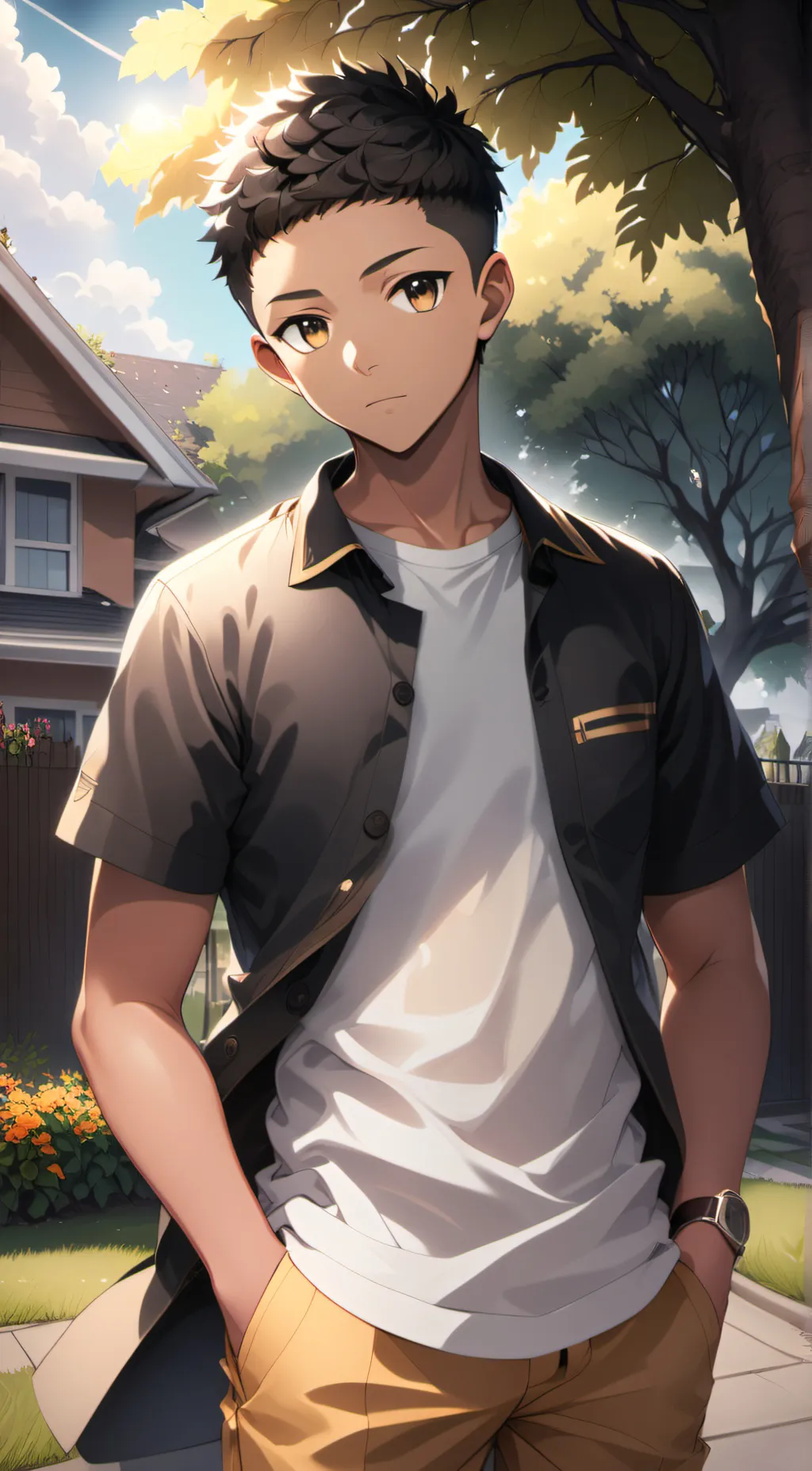 ai character: Nino  background