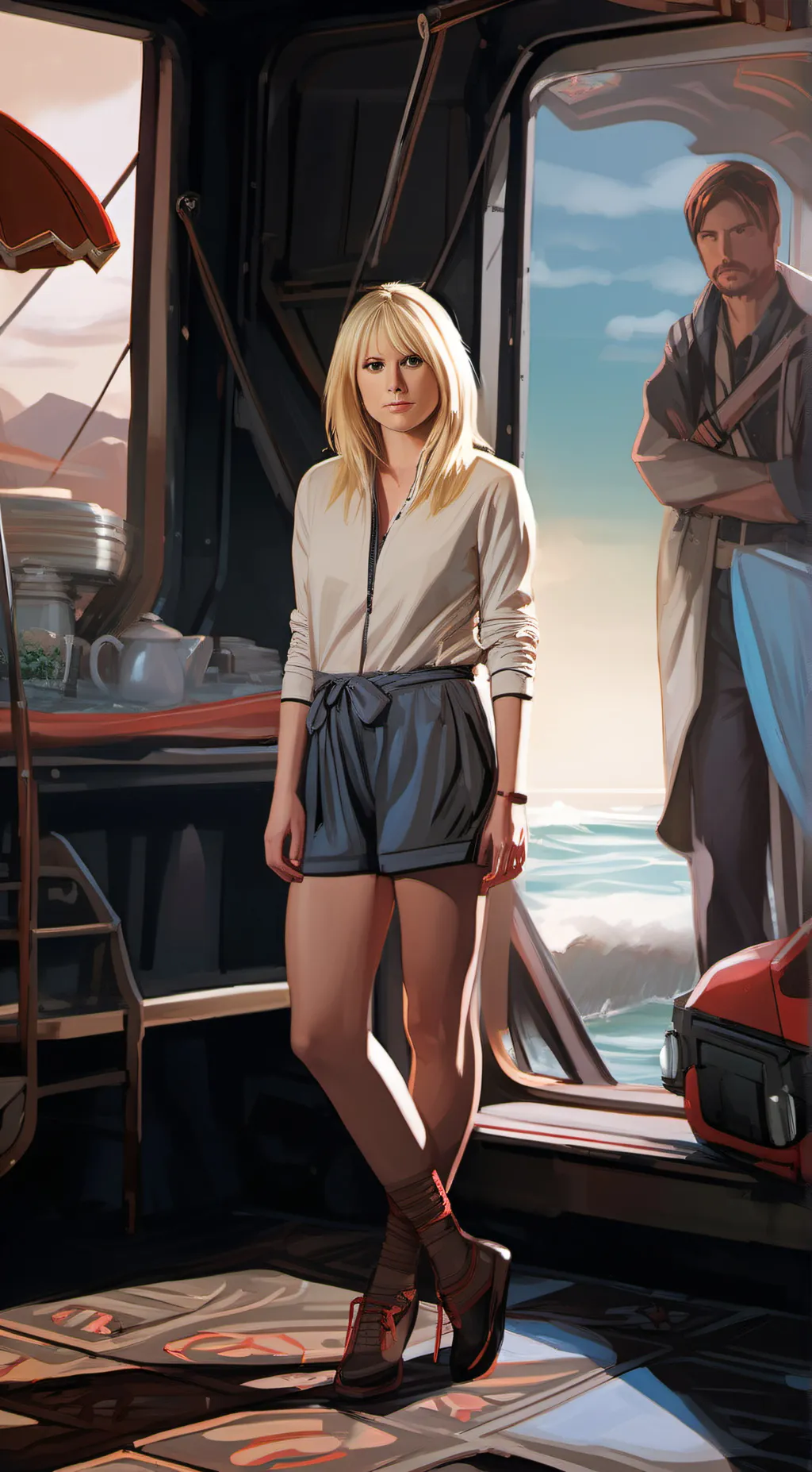 ai character: elle Bishop  background