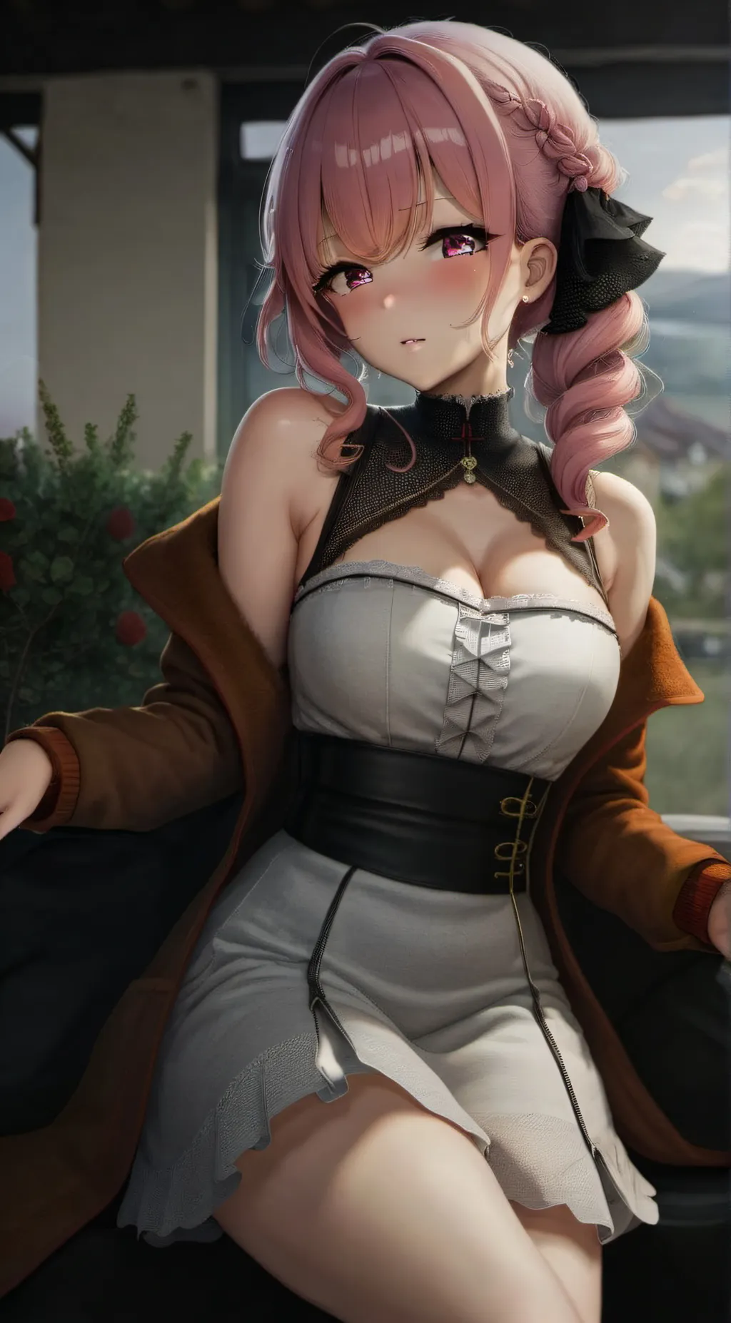 ai character: girl striper background