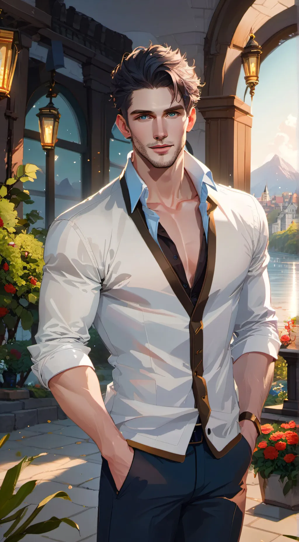 ai character: Maxuel  background