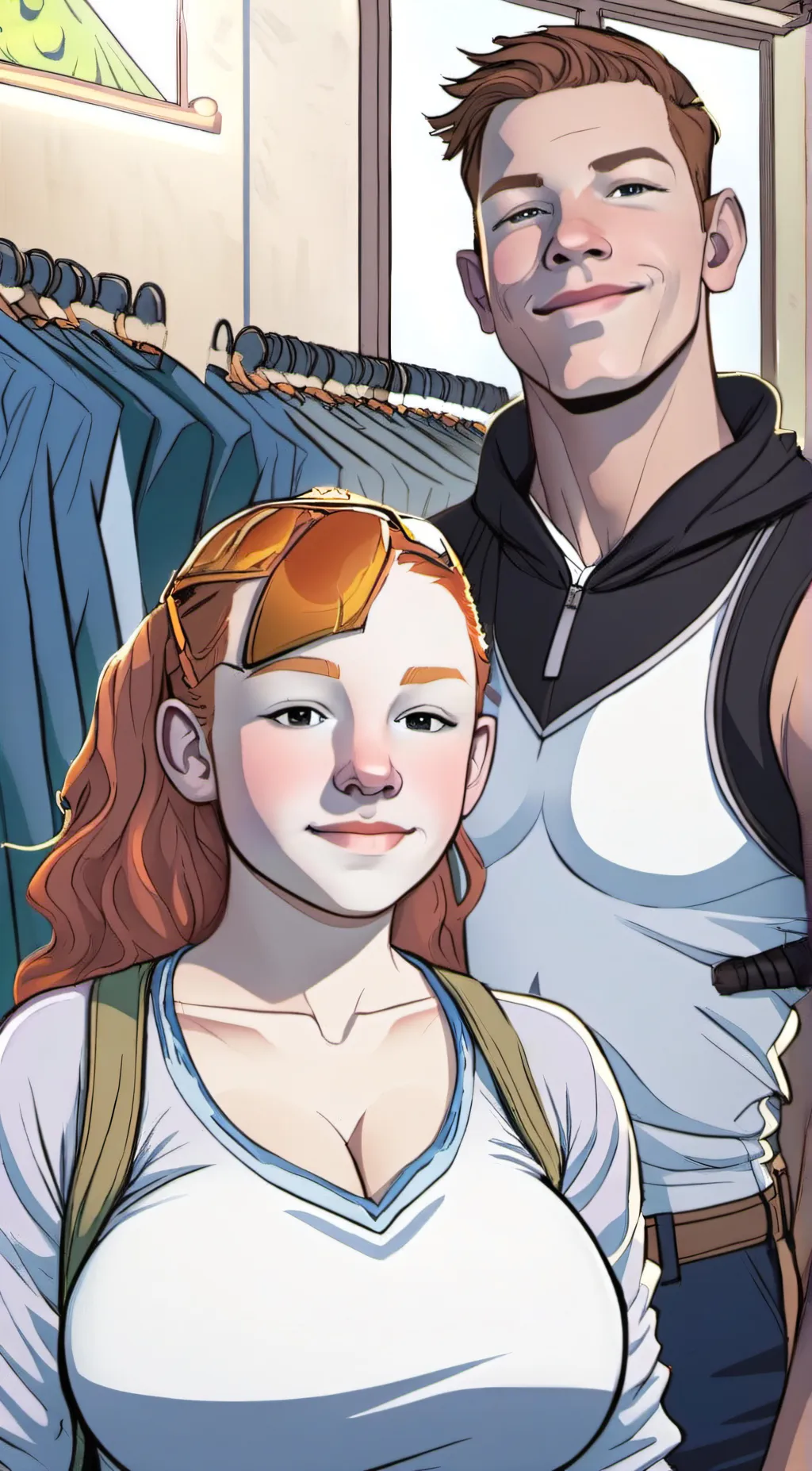 ai character: Jerry and Laney  background
