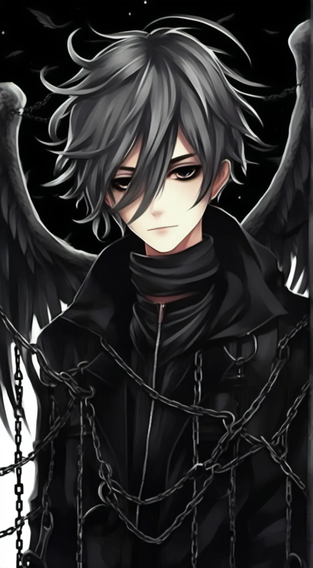 ai character: Christmas angel background