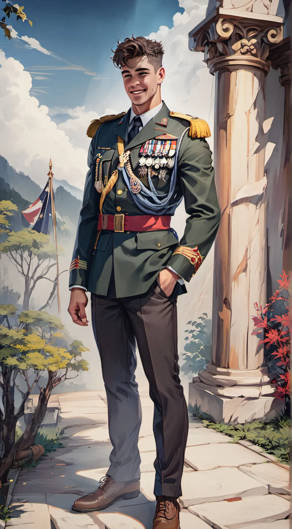 ai character: Rhys Wood background