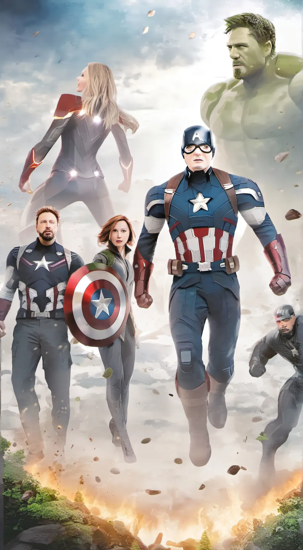 ai character: avengers futre background