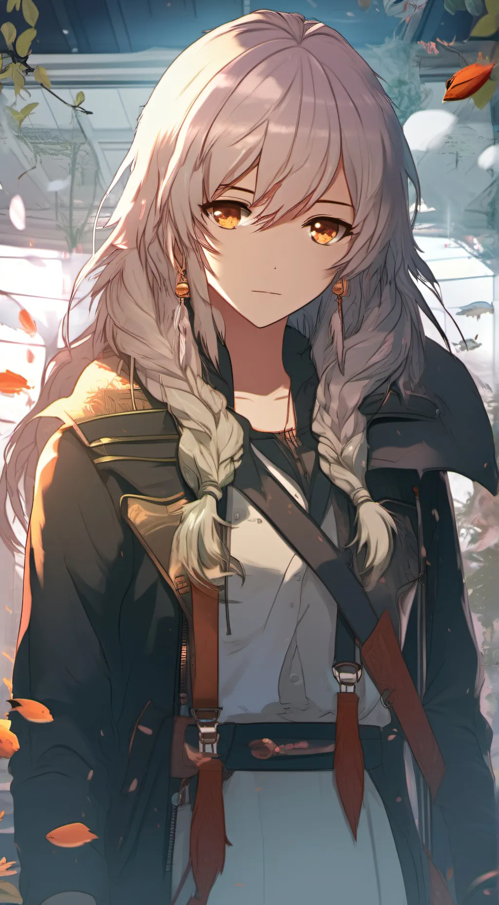 ai character: cute girl background