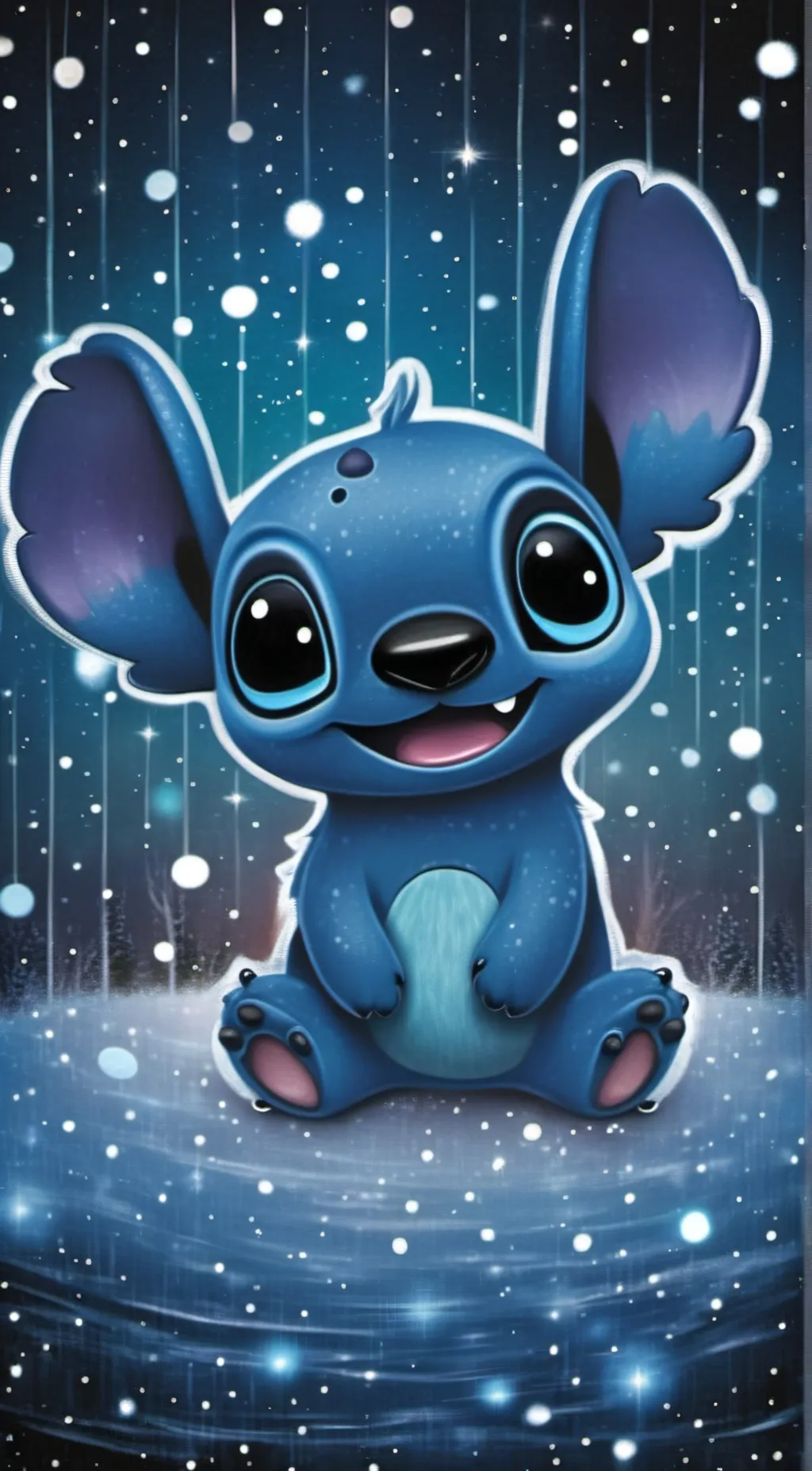 ai character: Stich  background