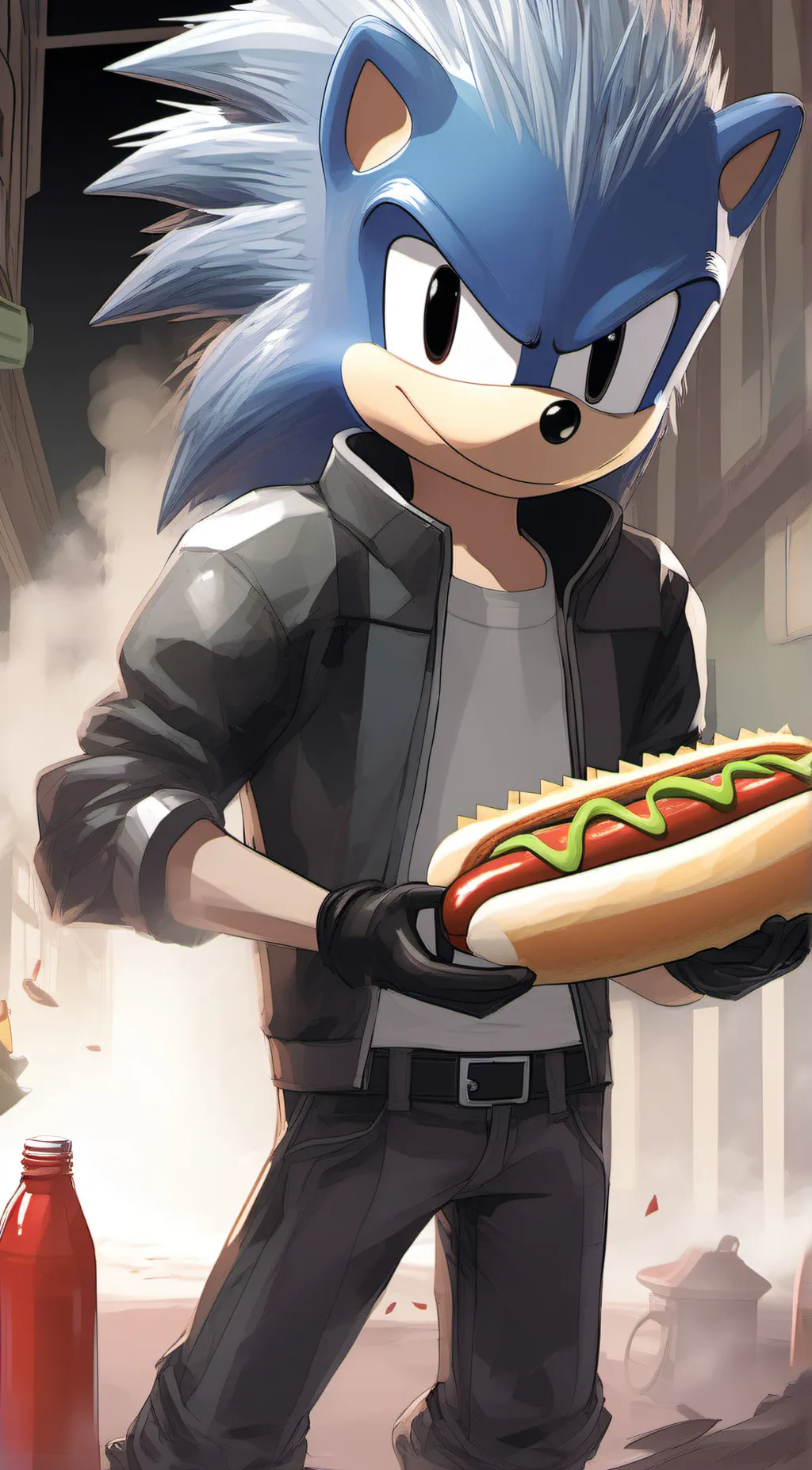 ai character: Sonic background