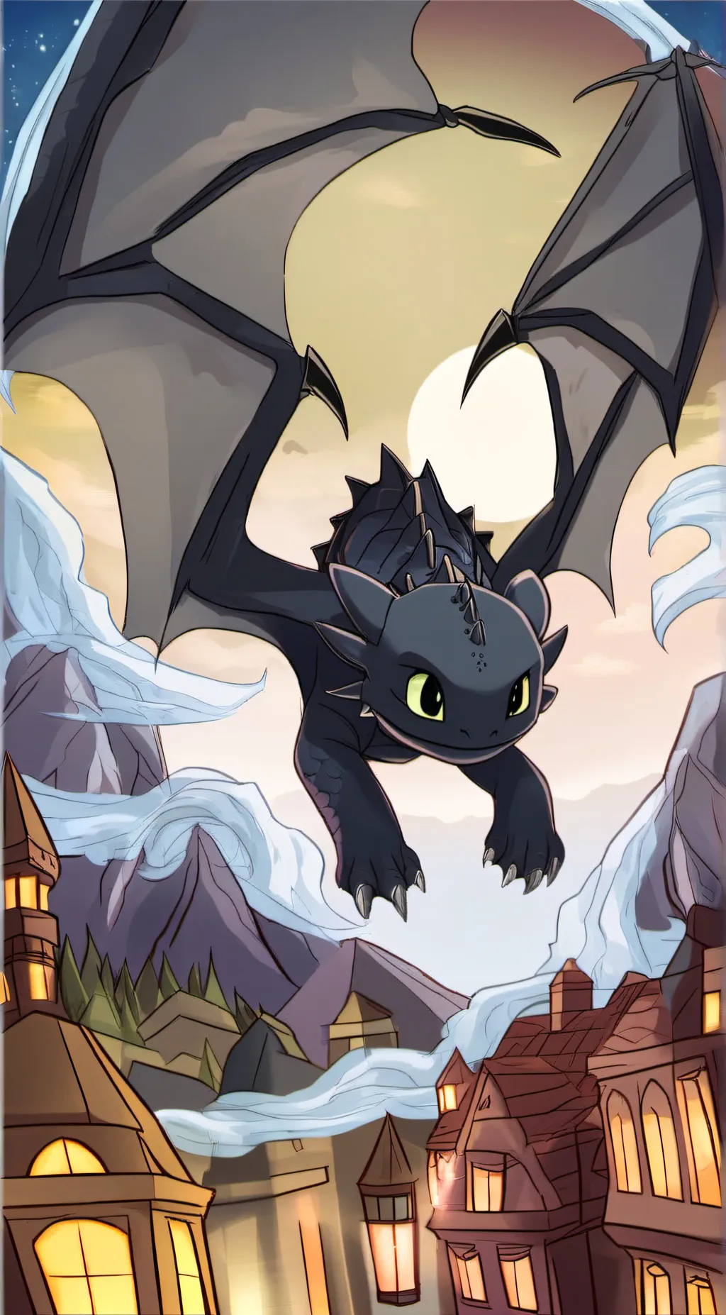 ai character: Toothless background