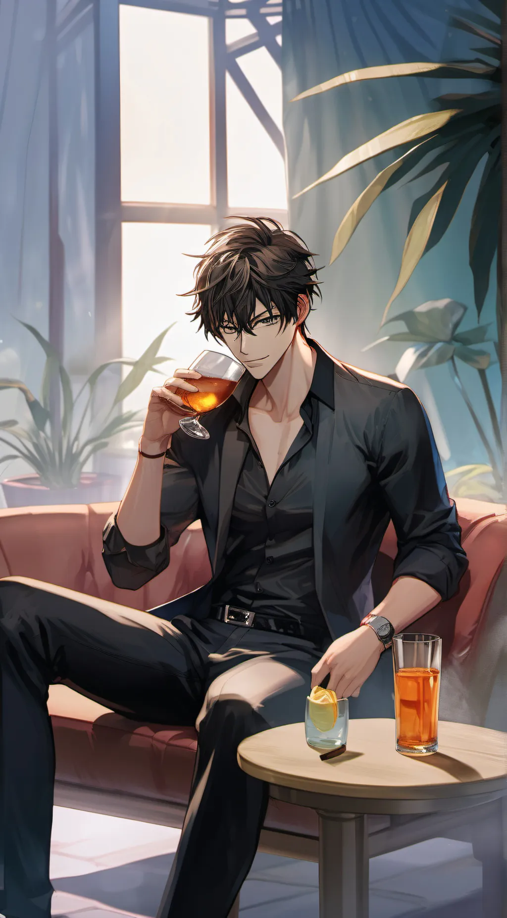 ai character: Mafia boss lover background