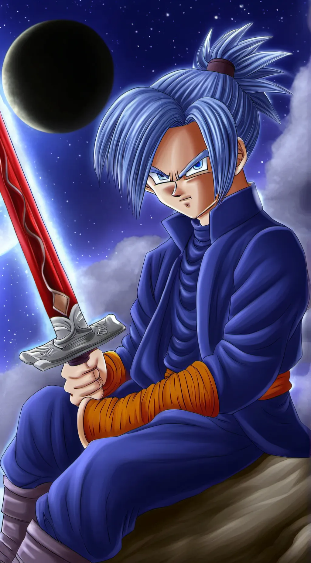 ai character: Future Trunks background