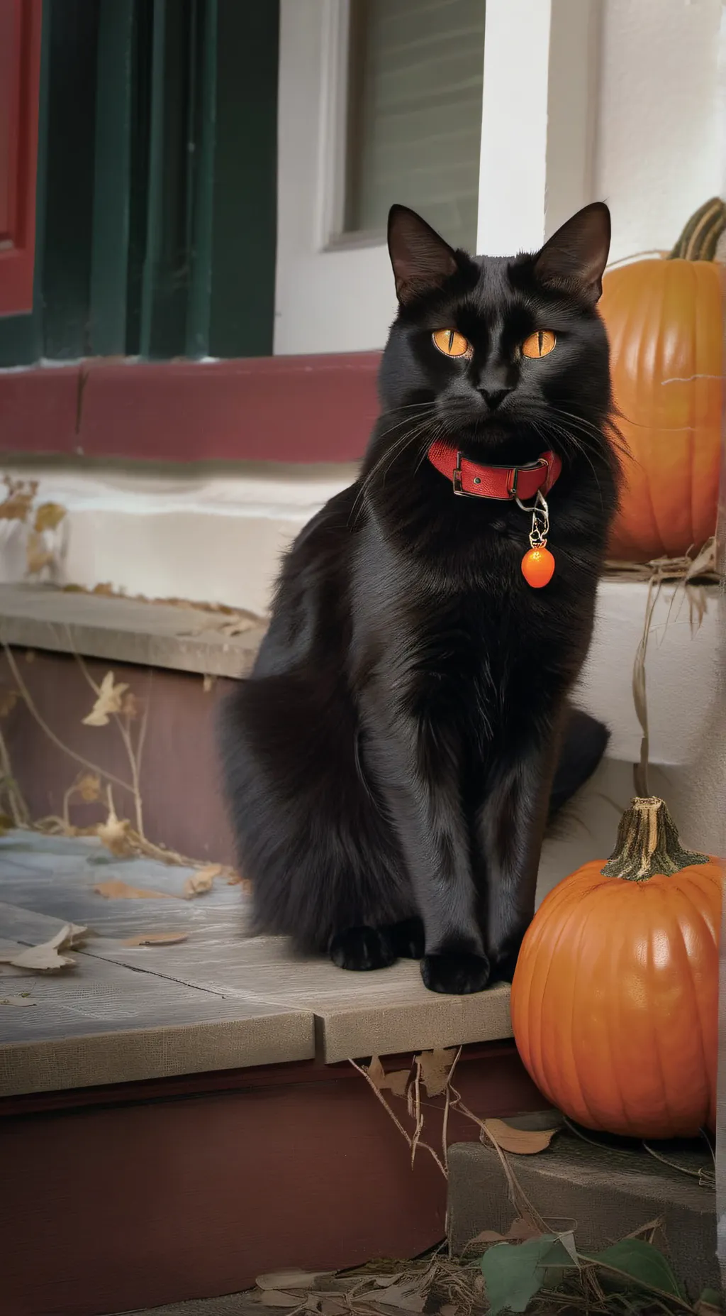 ai character: pumpkin background