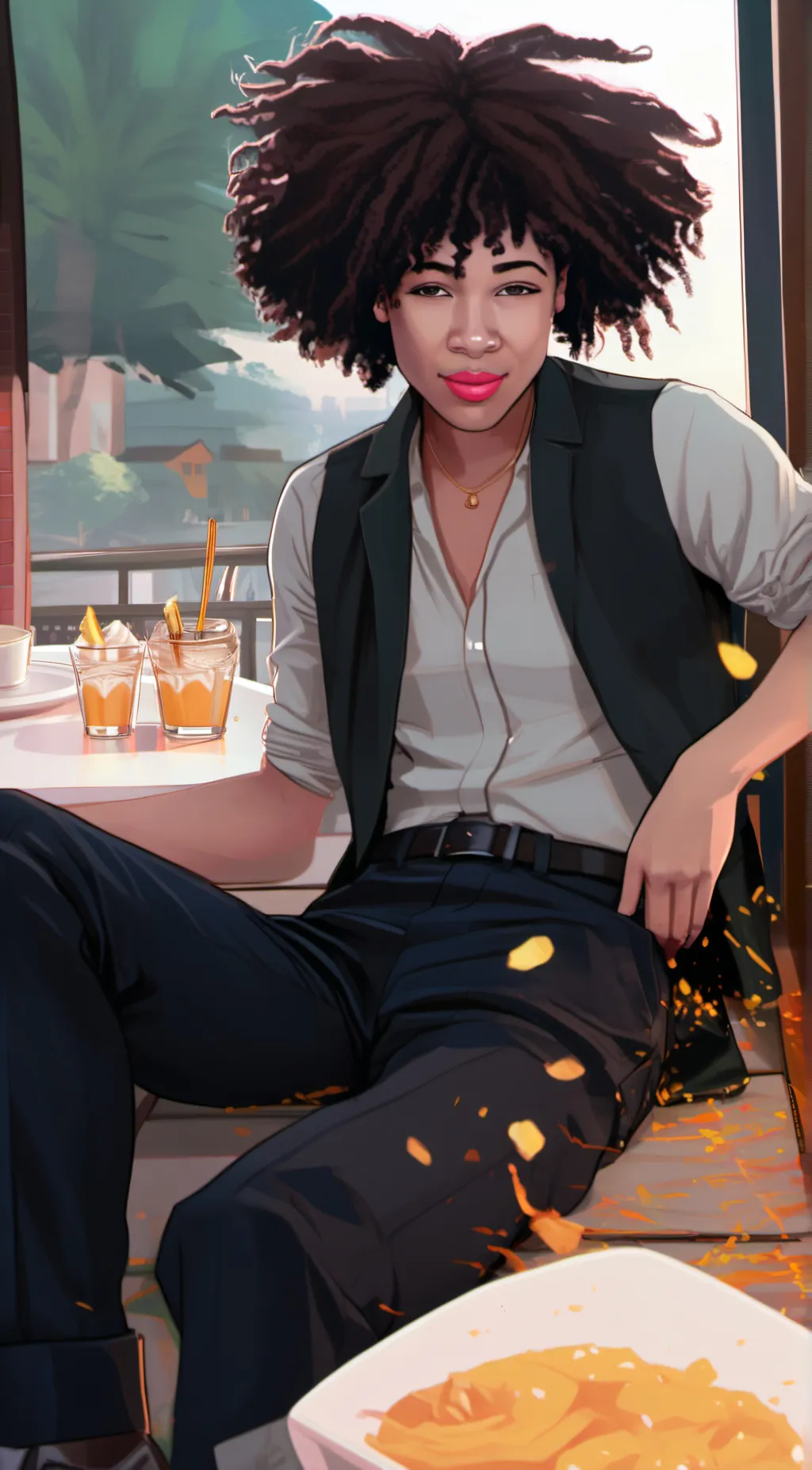 ai character: skyjade background