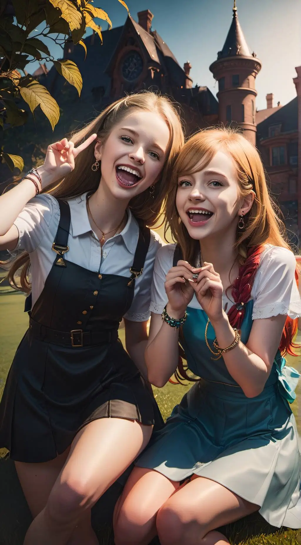 ai character: Lara & Mia background