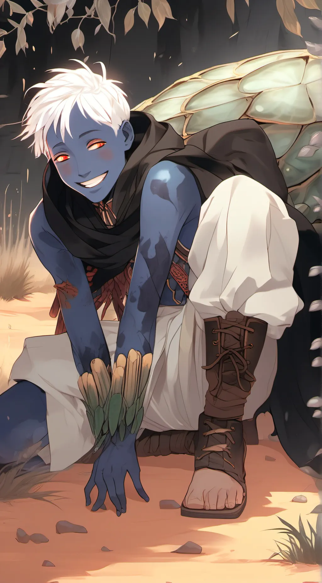 ai character: Azalea/famine background