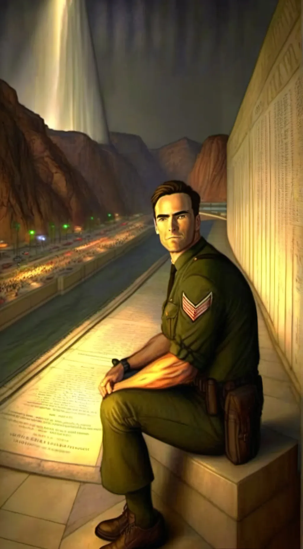 ai character: Private Kowalski background