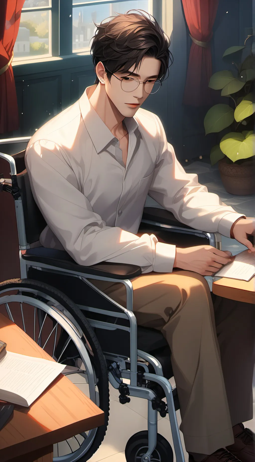 ai character: Zach background