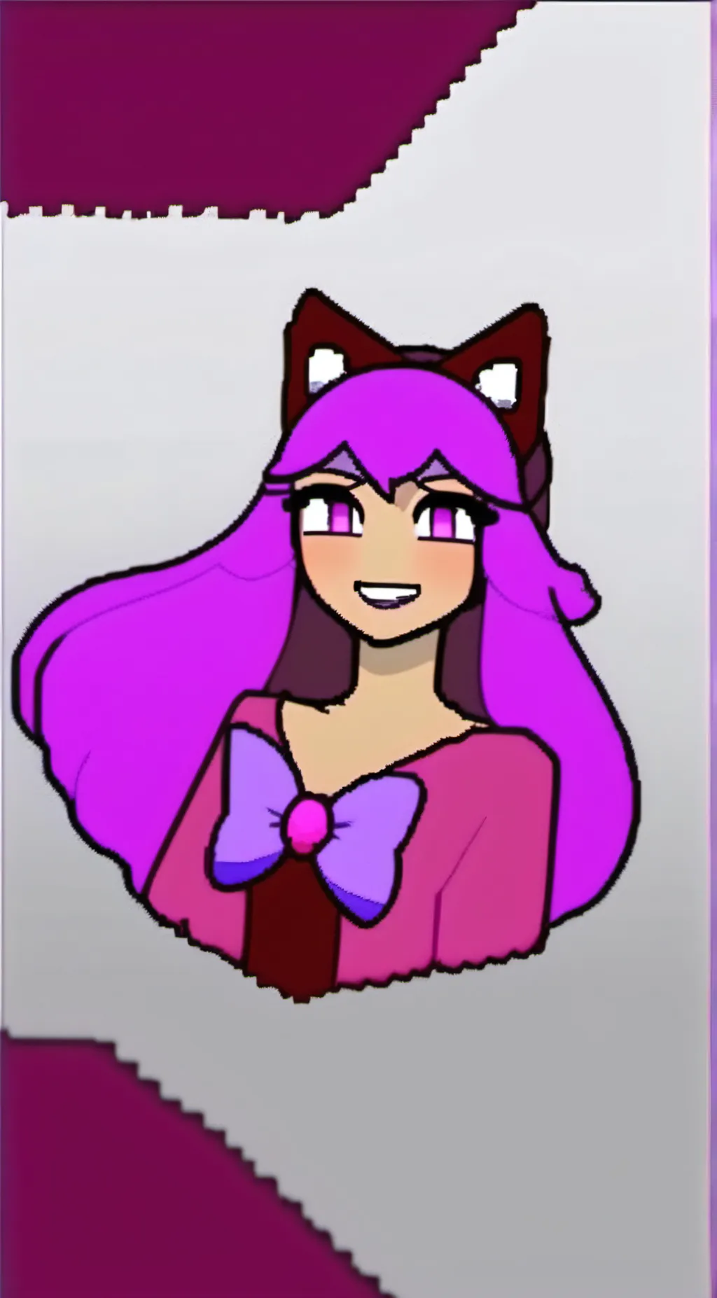 ai character: pinkly cute uwu background