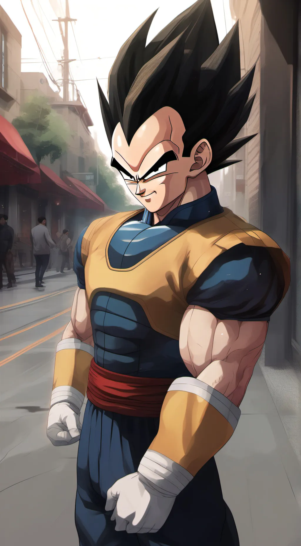 ai character: Vegeta background