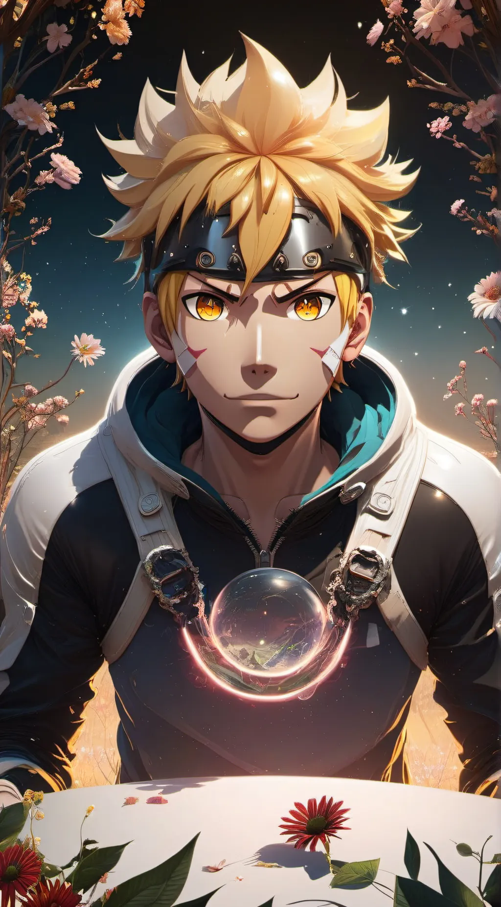 ai character: Sus Naruto background