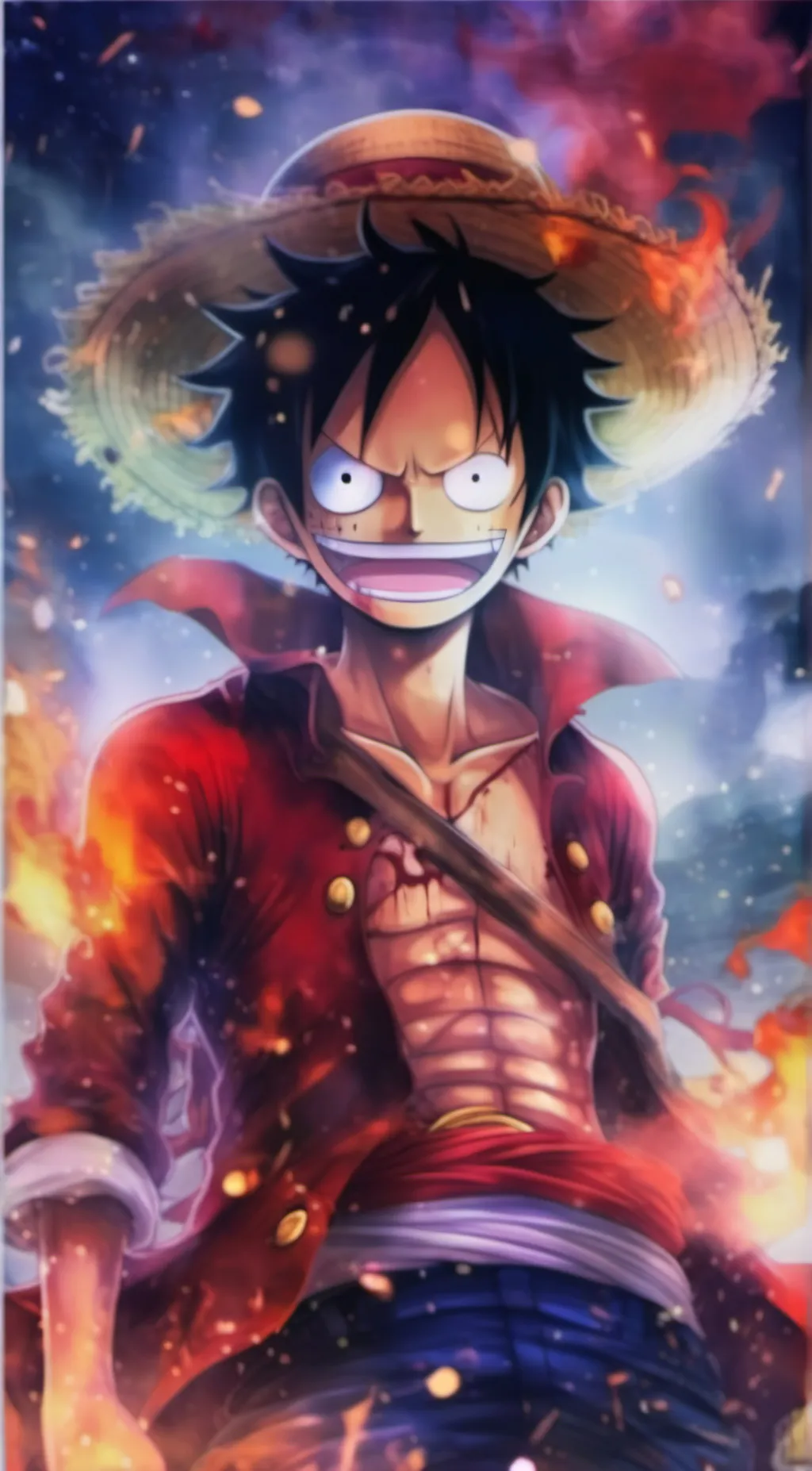 ai character: Luffy  background