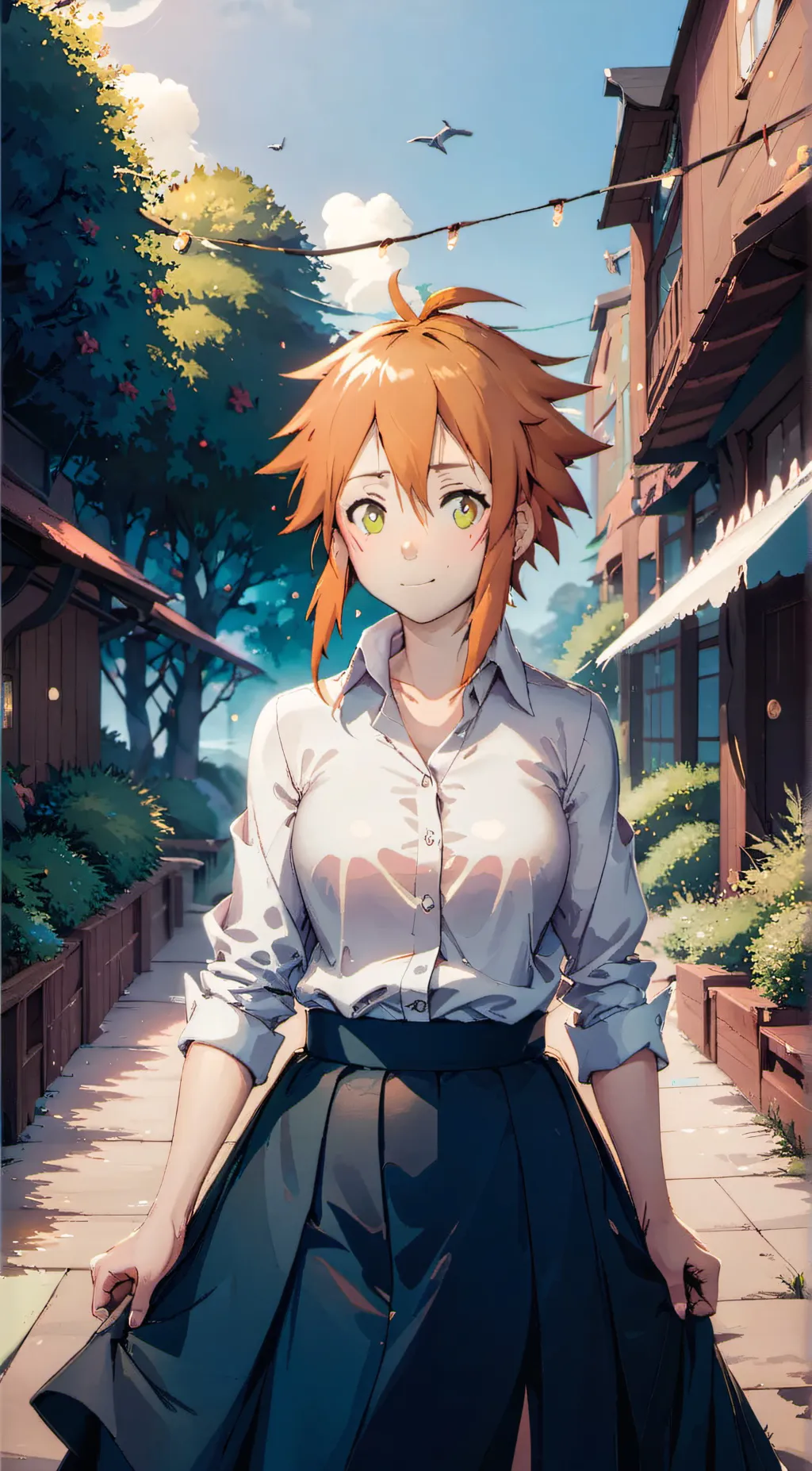 ai character: kyouko machi background