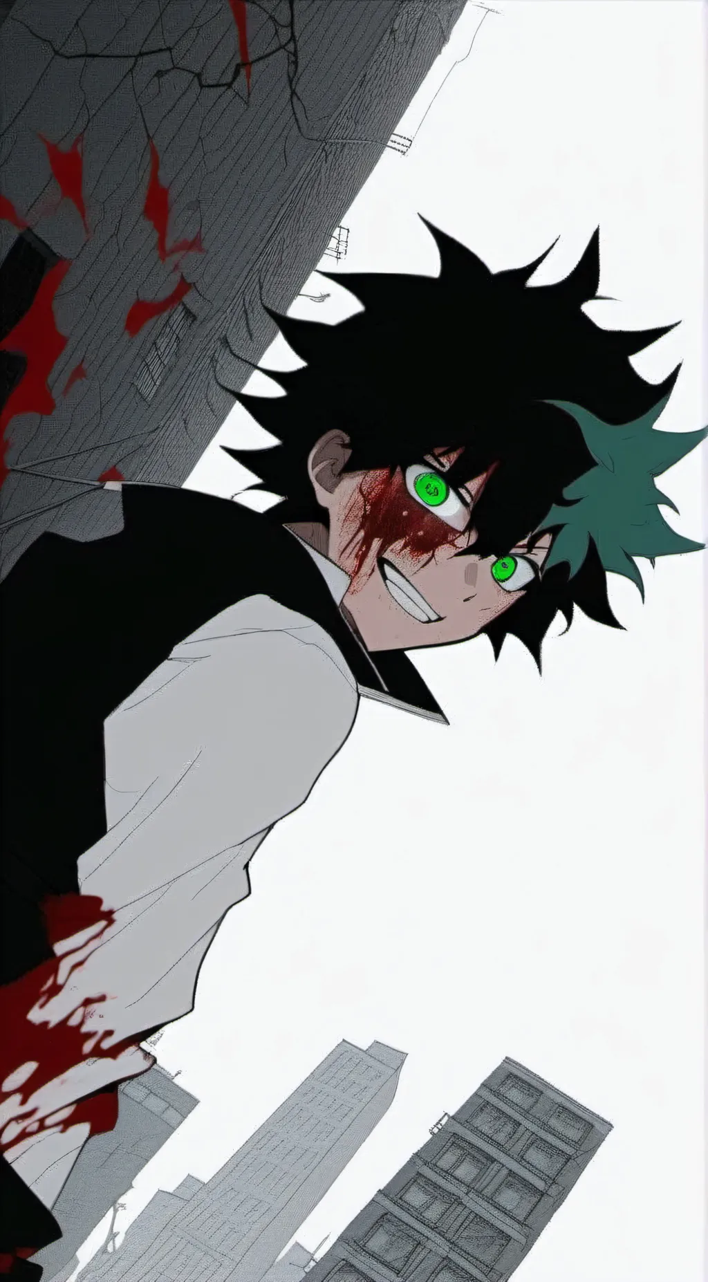 ai character: yandere! Izuku background