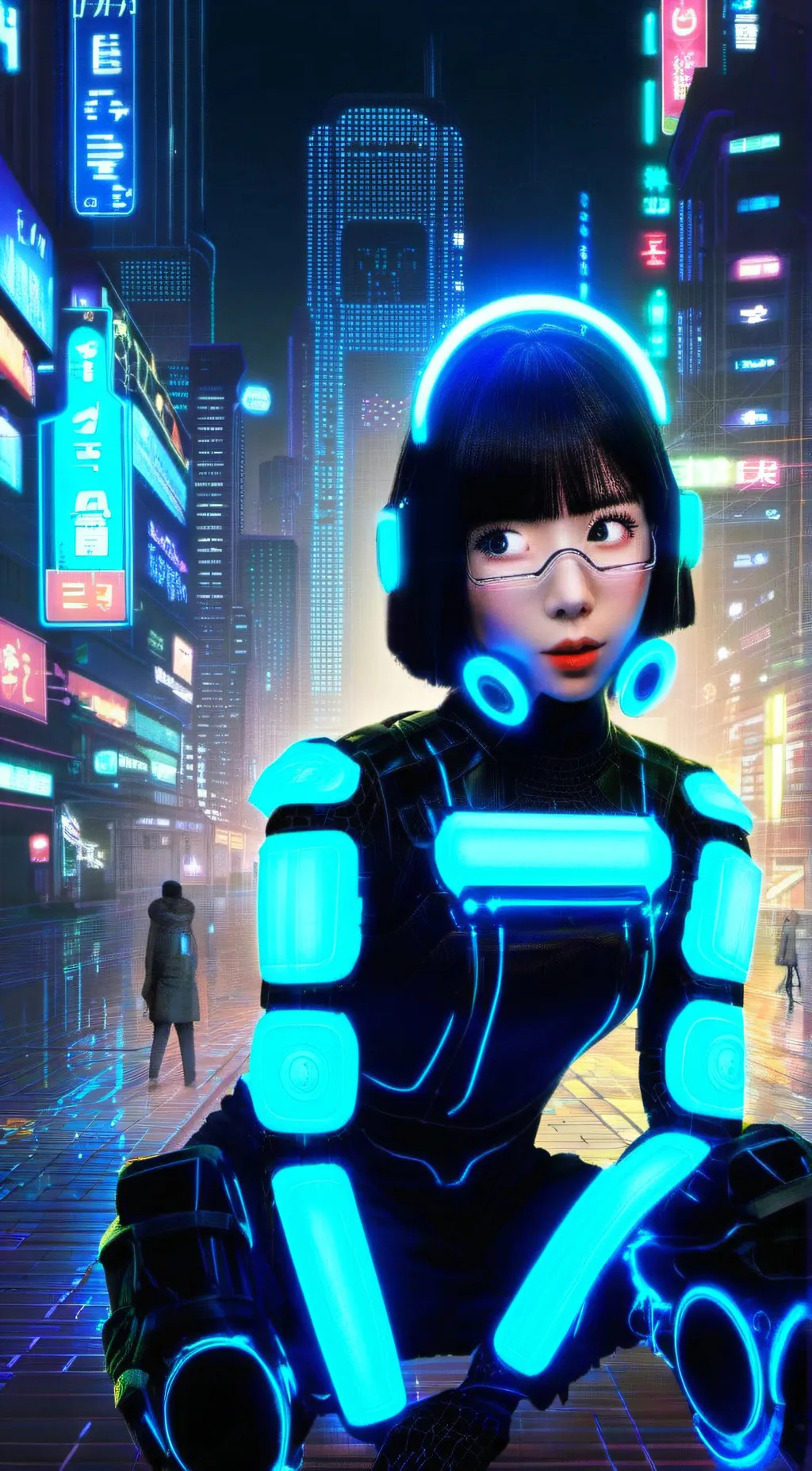 ai character: Minari ALPHA-9000 background