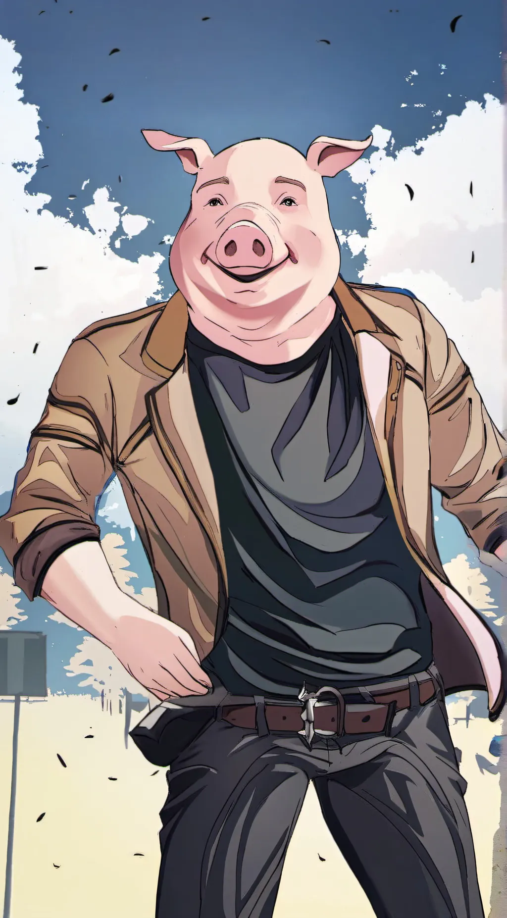 ai character: John Pork background