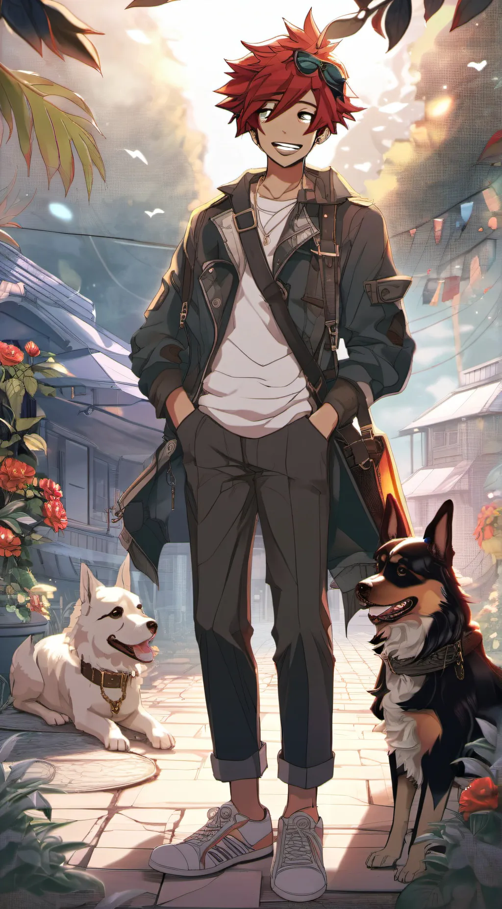 ai character: foxy background