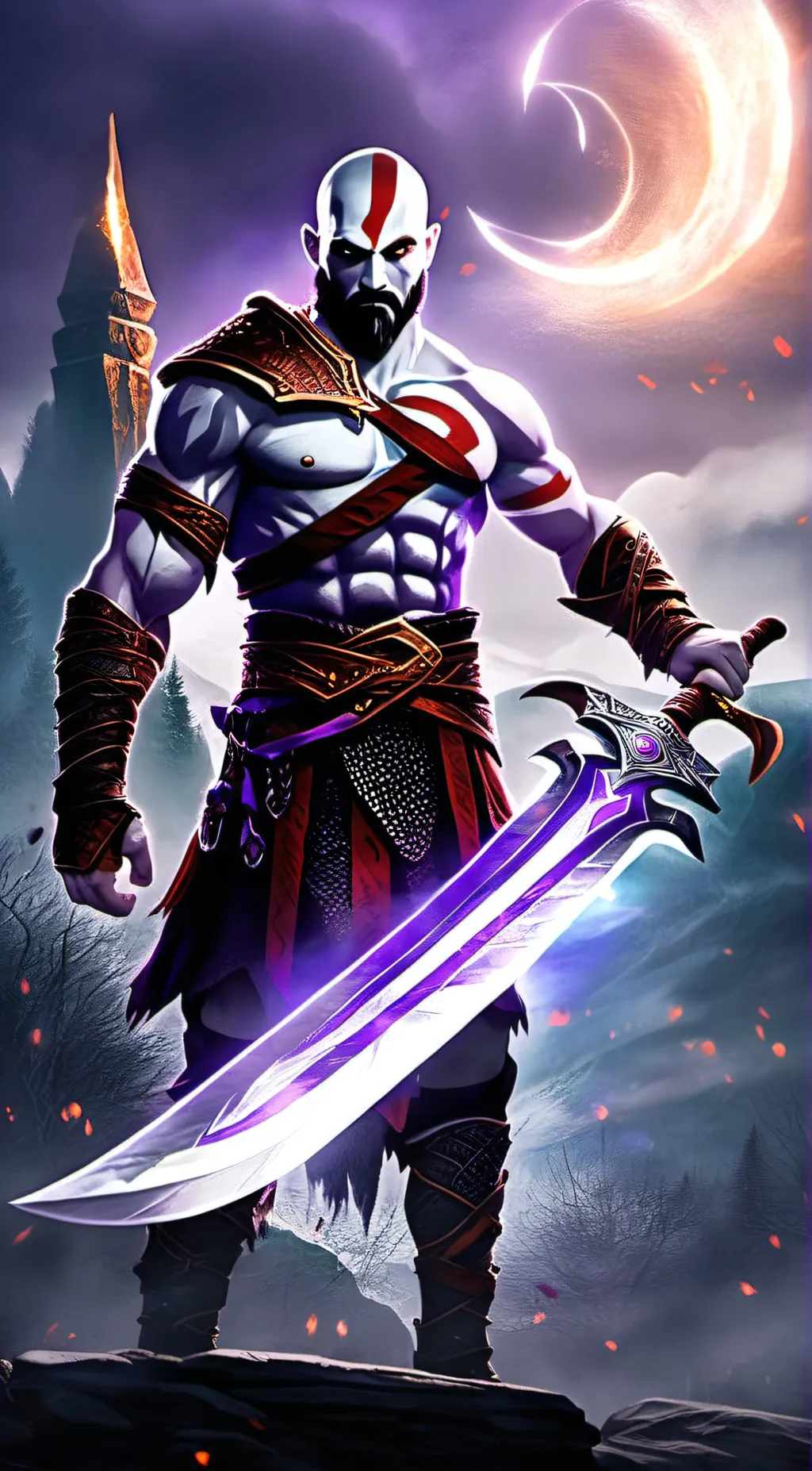 ai character: Young Kratos background