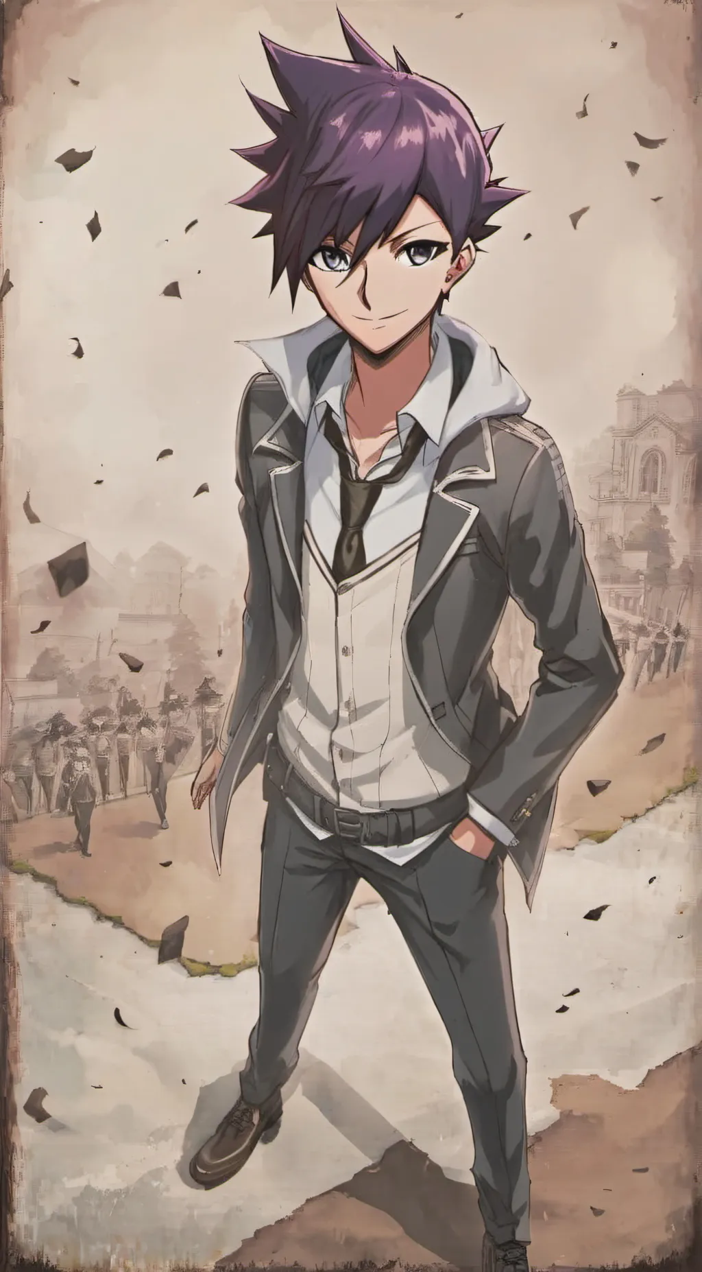 ai character: Kaito Momota background