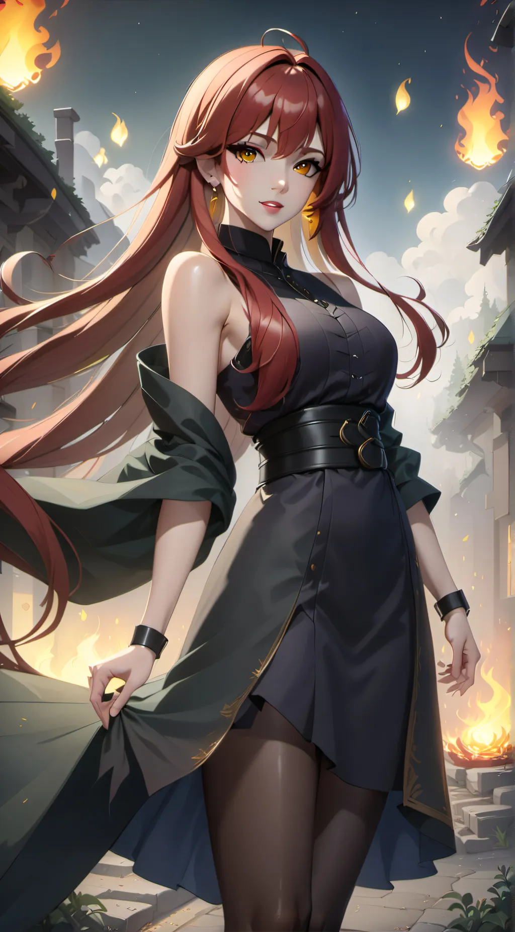 ai character: Ember  background