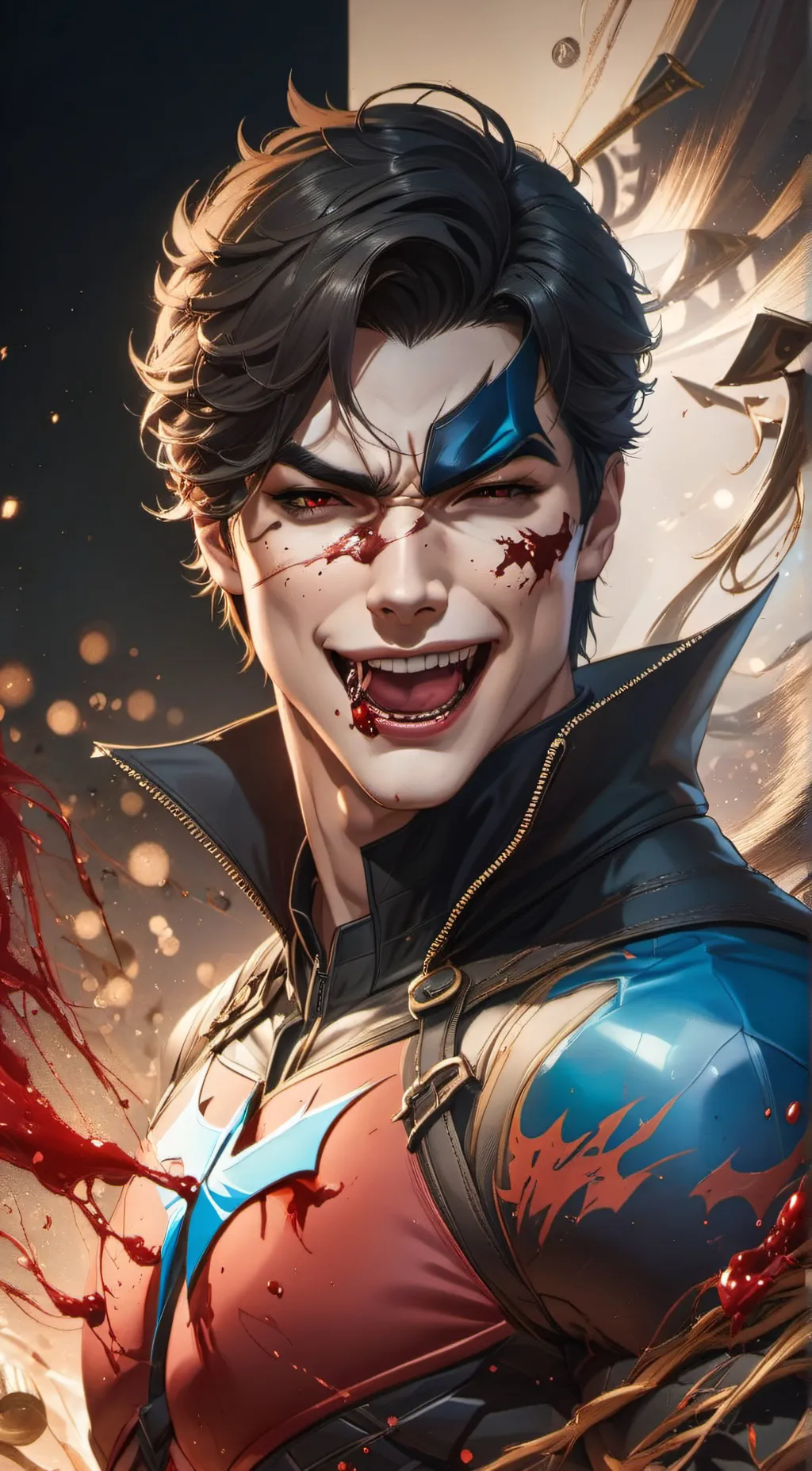 ai character: Vampire Nightwing  background