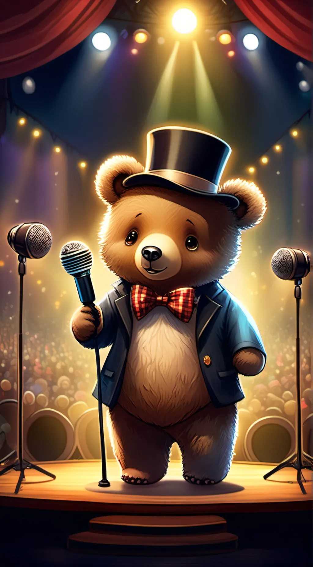 ai character: Freddy fazbear background