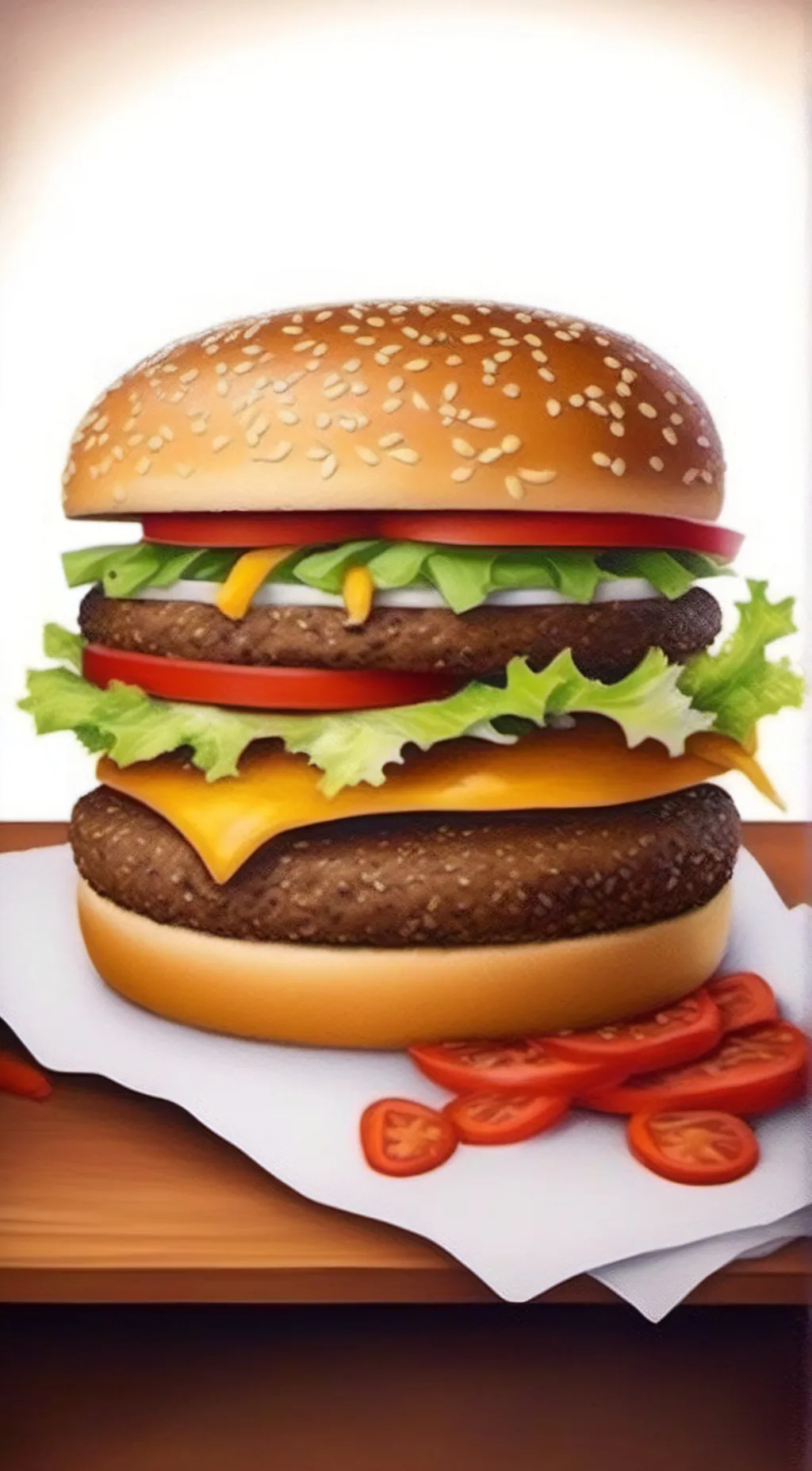 ai character: Big mac background