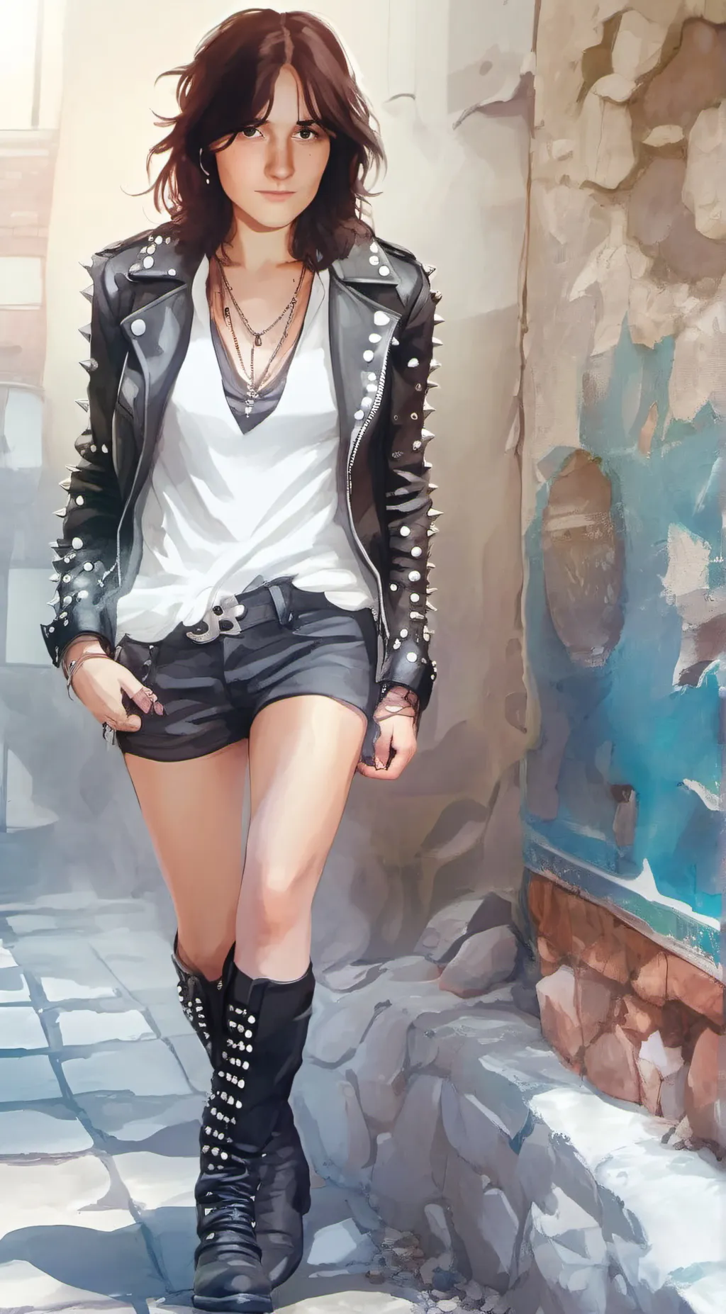 ai character: Olive background