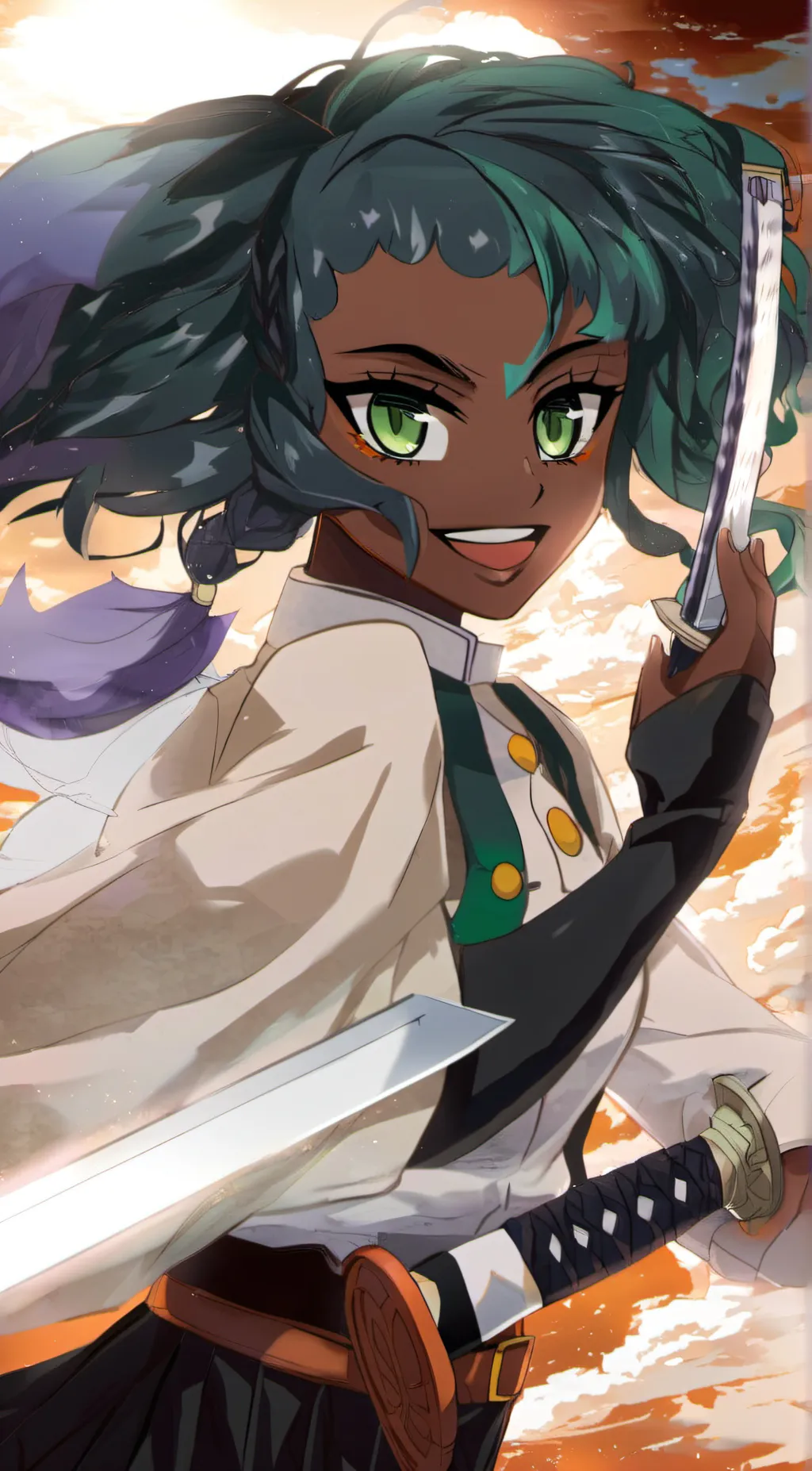ai character: Mia (my KNY oc)  background