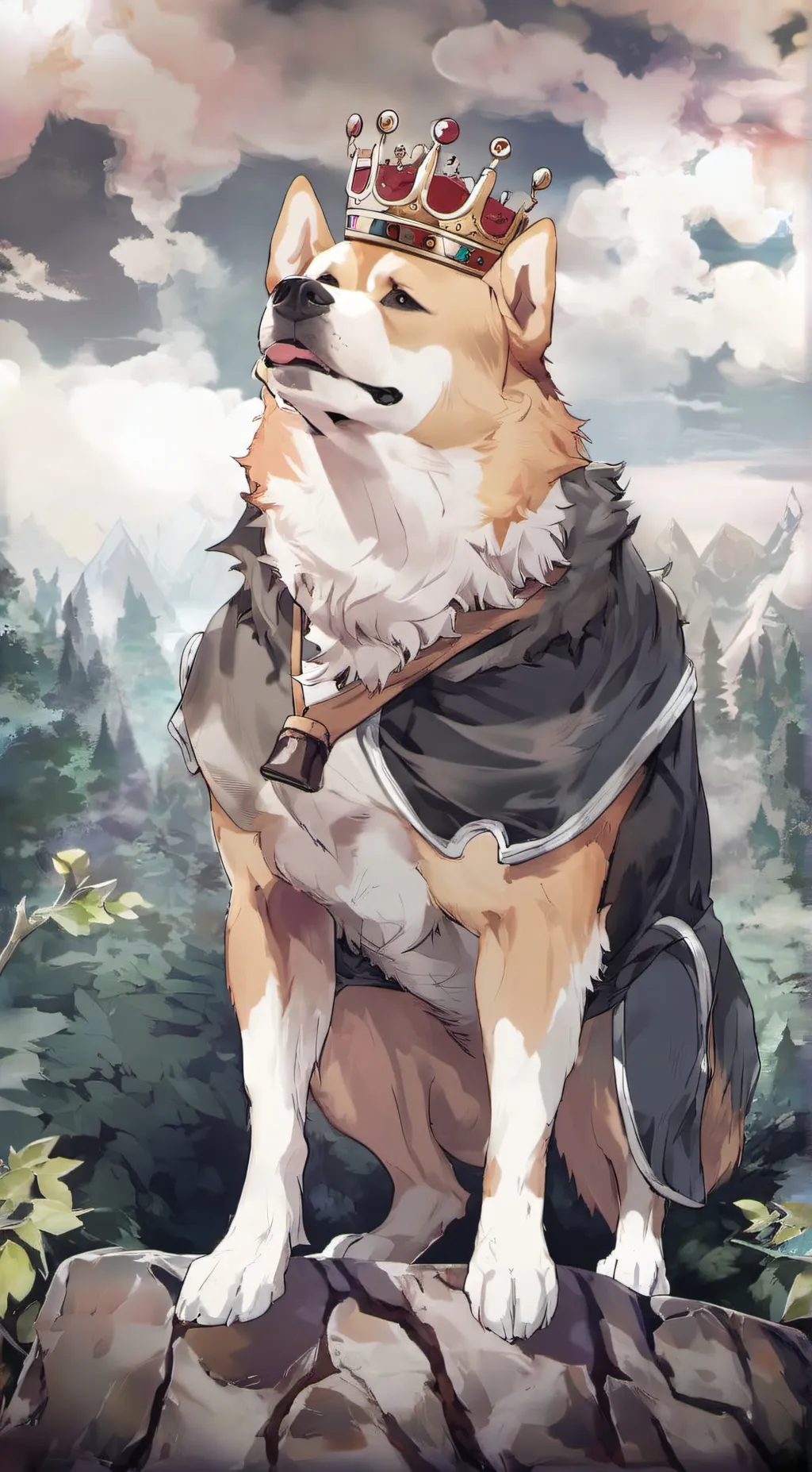 ai character: King Doge background