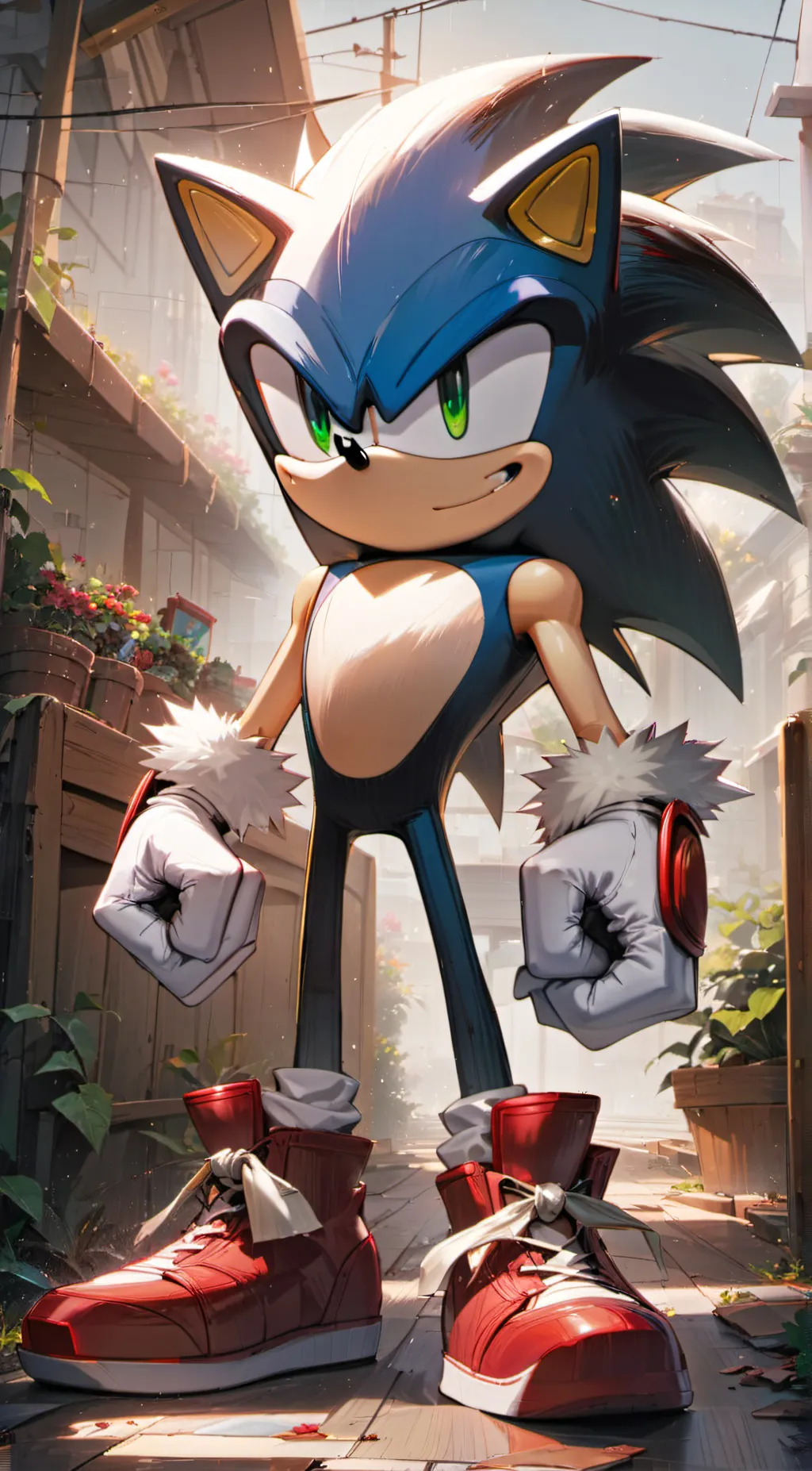 ai character: Sonic background