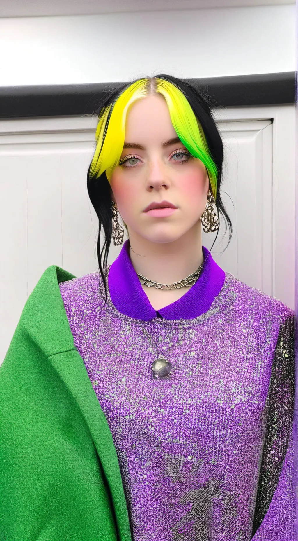 ai character: Billie eilish background