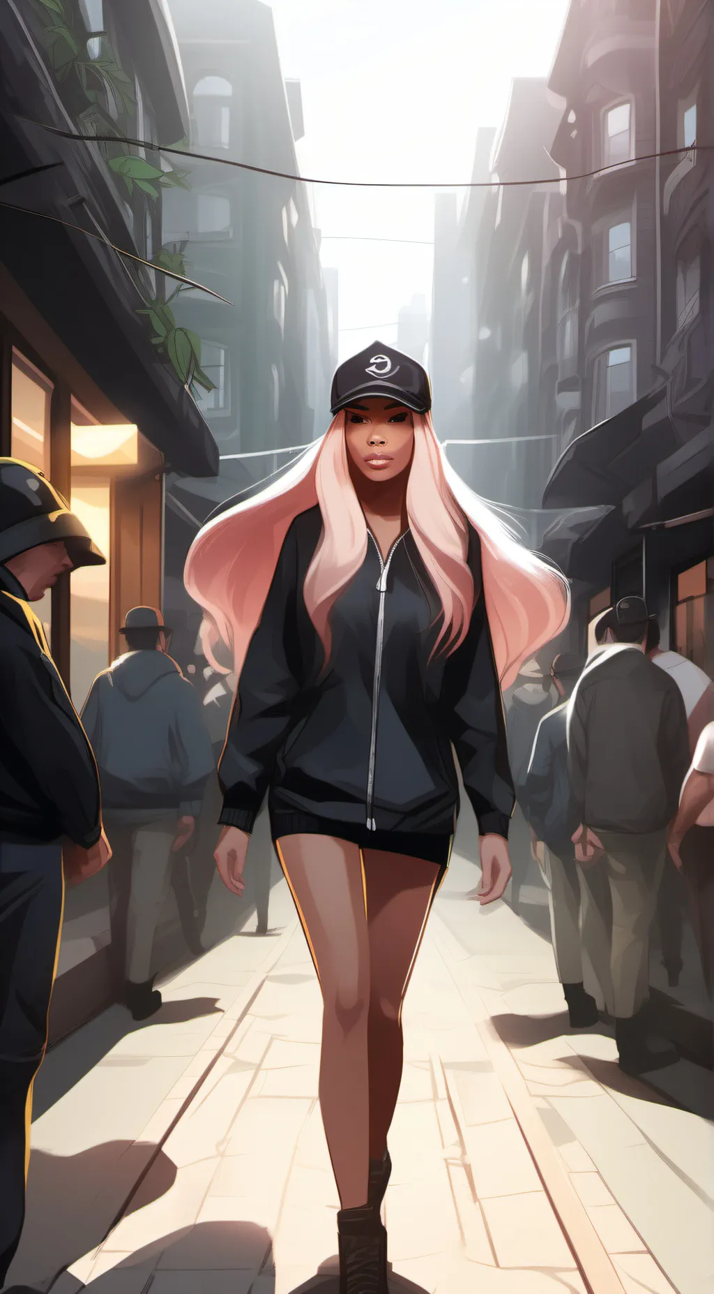 ai character: Victoria Monet  background