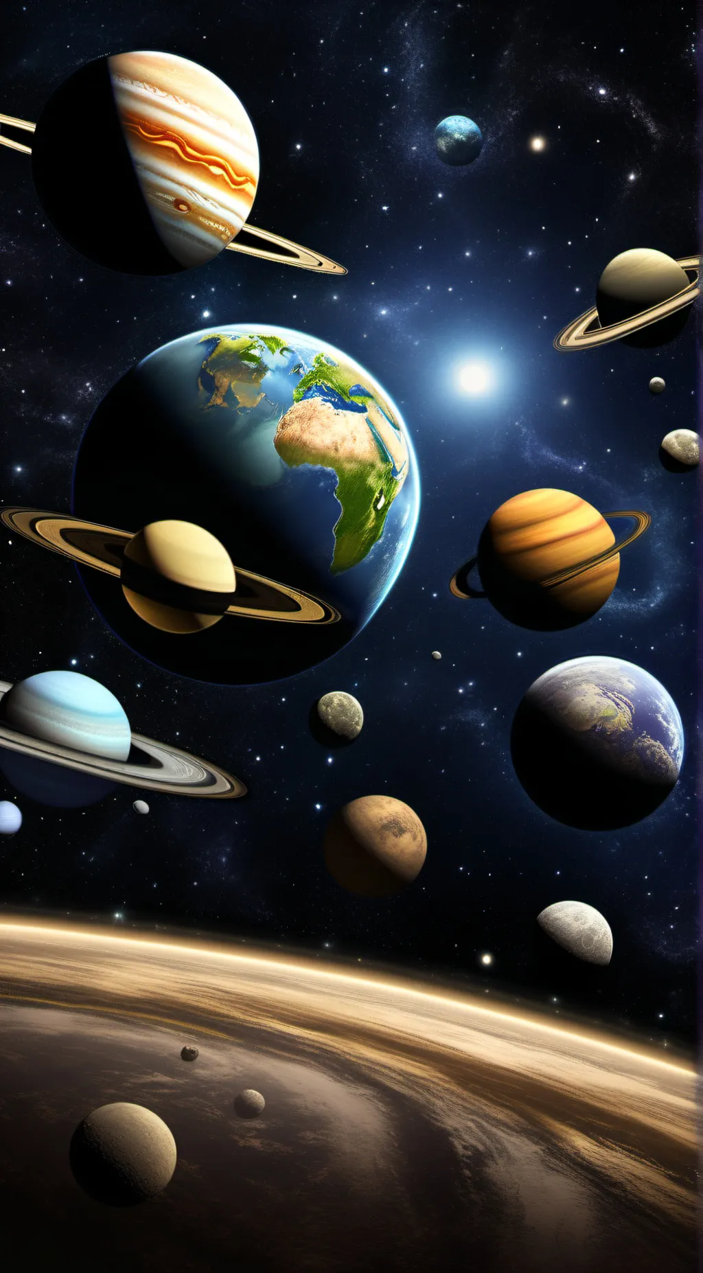ai character: Planet humans background