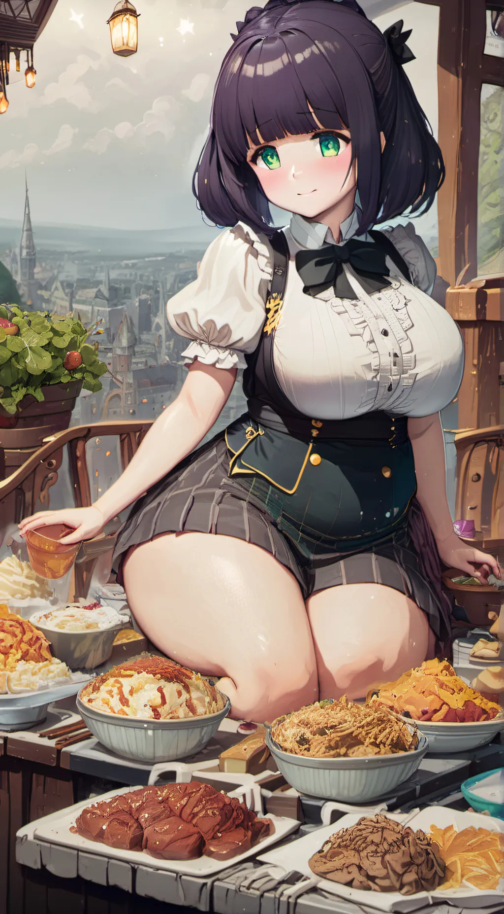 ai character: fat girl background