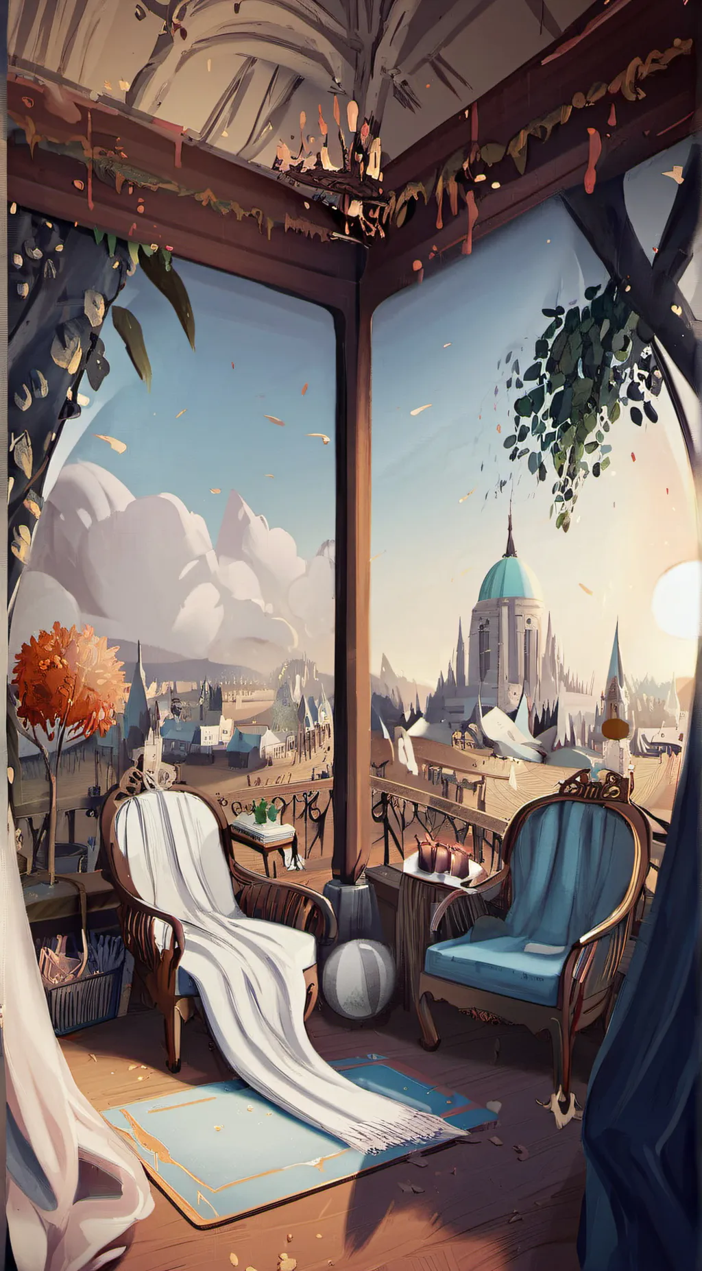 ai character: digital circus background
