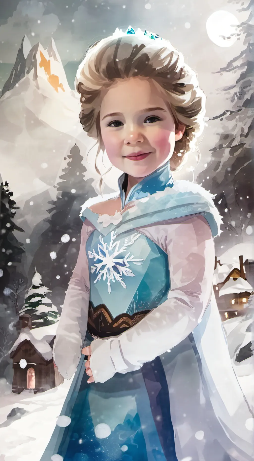Talkie AI - Chat with Mini me as elsa
